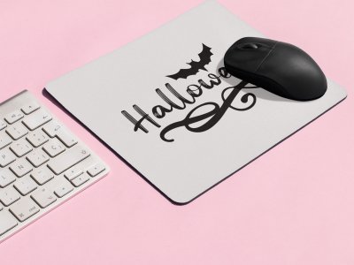 Halloween Black Text -Halloween Theme Mousepads
