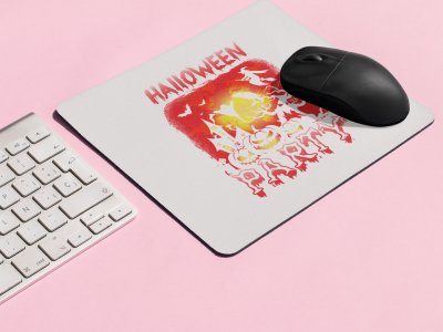Halloween Party-Trees Evil Pumpkins Halloween Theme Mousepads