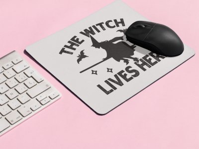 The Witch Lives Here-Halloween Theme Mousepads