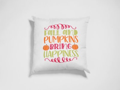 Fall And Pumpkins -Halloween Theme Pillow Covers (Pack Of 2)