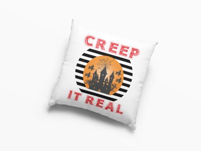 Creep -Haunted House -Halloween Theme Pillow Covers (Pack Of 2)