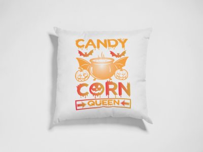 Candy Corn Queen Creepy Text -Halloween Theme Pillow Covers (Pack Of 2)
