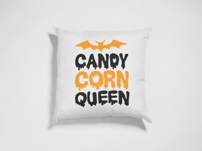 Candy Corn Queen - Bat -Haunted House -Halloween Theme Pillow Covers (Pack Of 2)