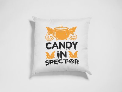 Candy in Spector-Pot With Bat Wings -Halloween Theme Pillow Covers (Pack Of 2)
