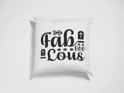 Fab boo lous - illustration graphic -Halloween Theme Pillow Covers (Pack Of 2)
