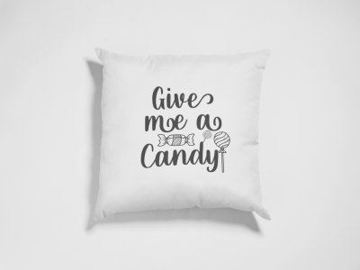 Give me a candy Halloween text - Halloween Theme Pillow Covers (Pack Of 2)