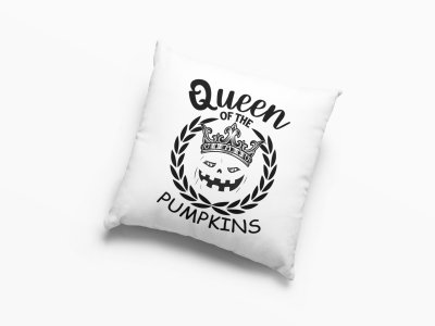 Queen Of Pumpkins -Halloween Theme Pillow Covers (Pack Of 2)