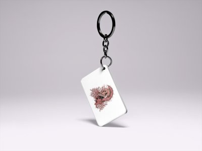 Old European Head Shield-Printed Acrylic Keychains(Pack Of 2)