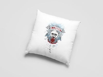 Skull Forever -Printed Pillow Covers(Pack Of 2)