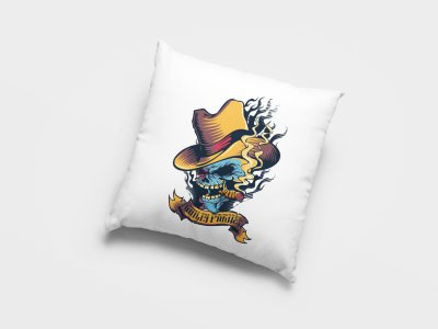 Blue Skull-Printed Pillow Covers(Pack Of 2)