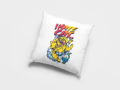 I Hate Cat-Printed Pillow Covers(Pack Of 2)