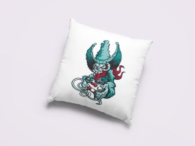 Skull Playing Game -Printed Pillow Covers(Pack Of 2)