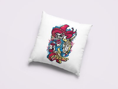 Ugly Skull-Printed Pillow Covers(Pack Of 2)