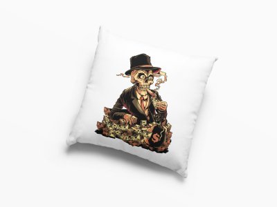 Rich Skull-Printed Pillow Covers(Pack Of 2)