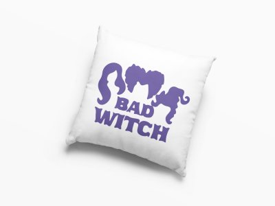 Bad Witch -Violet -Halloween Theme Pillow Covers (Pack Of 2)