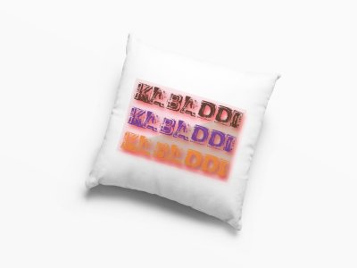 Kabaddi Colour Text -Printed Pillow Covers (Pack Of 2)
