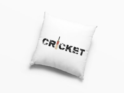Cricket Text in Black -Printed Pillow Covers (Pack Of 2)