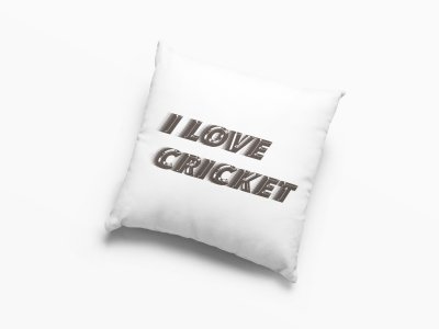 I Love Cricket -Printed Pillow Covers (Pack Of 2)