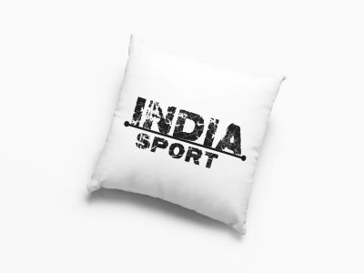 INDIA Sports Text In Black -Printed Pillow Covers (Pack Of 2)