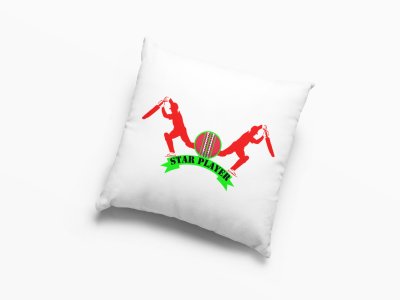 Star Player in Cricket -Printed Pillow Covers (Pack Of 2)