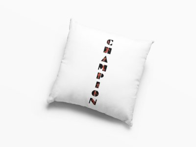 Champion Text -Printed Pillow Covers (Pack Of 2)