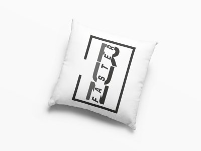 Run Faster Text In New -Printed Pillow Covers (Pack Of 2 )