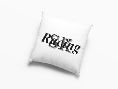 SK Racing Text in Black -Printed Pillow Covers (Pack Of 2)