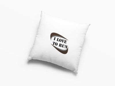 I Love To Run -Printed Pillow Covers (Pack Of 2)