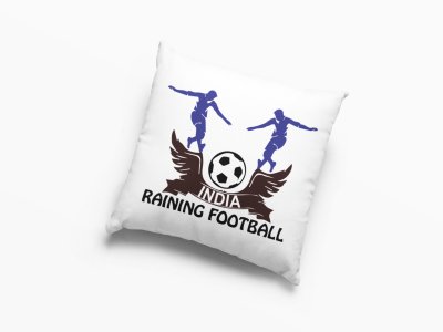 INDIA Raining Football -Printed Pillow Covers (Pack Of 2)