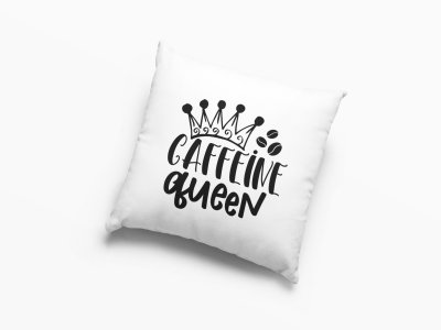 Caffeine Queen Text -Printed Pillow Covers(Pack Of 2)