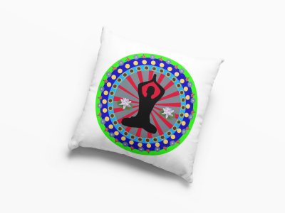 Yoga Energy Chakra Meditation -Printed Pillow Covers(Pack Of 2)