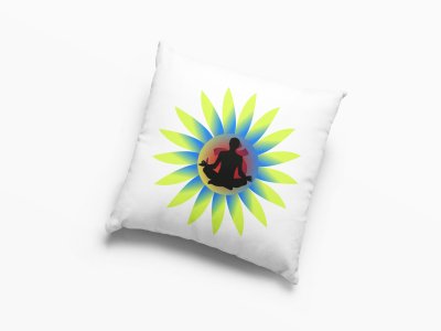 Yoga Meditation Energy -Printed Pillow Covers(Pack Of 2)