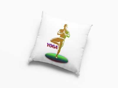 Yoga Vrikshasana -Printed Pillow Covers(Pack Of 2)