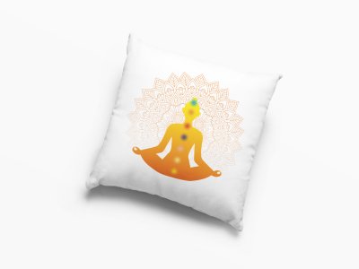 Meditation Chakra -Printed Pillow Covers(Pack Of 2)
