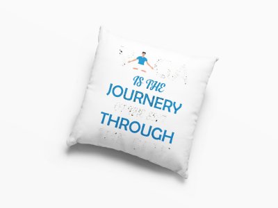 Journey of the self Text -Printed Pillow Covers(Pack Of 2)