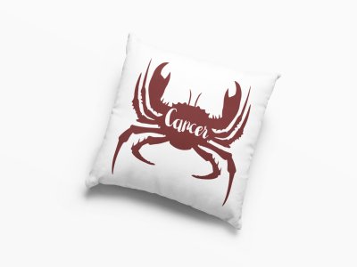 Cancer design (BG Brown) - Printed Pillow Covers(Pack Of 2)