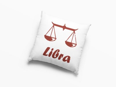 Libra (BG Brown) - Printed Pillow Covers(Pack Of 2)