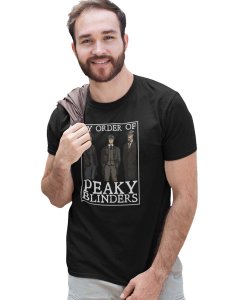 Peaky Blindres- Black printed cotton t-shirt - Comfortable and Stylish Tshirt