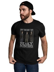 Peaky Blindres- Black printed cotton t-shirt - Comfortable and Stylish Tshirt