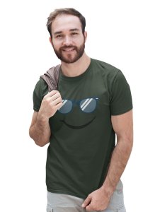 Cool Glasses, Frecky Smile Emoji T-shirt (Green) - Clothes for Emoji Lovers -Foremost Gifting Material for Your Friends and Close Ones