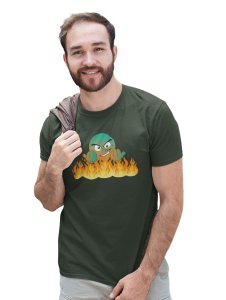 Come On, Cross The Fire Emoji T-shirt (Green) - Clothes for Emoji Lovers -Foremost Gifting Material for Your Friends and Close Ones