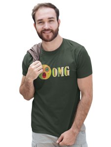 Shocked Emoji Printed T-shirt (Green) - Clothes for Emoji Lovers - Suitable for Fun Events - Foremost Gifting Material for Your Friends and Close Ones