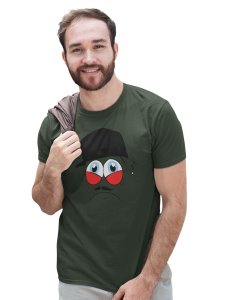 Charlie Chaplin Emoji T-shirt (Green) - Clothes for Emoji Lovers - Suitable for Fun Events - Foremost Gifting Material for Your Friends and Close Ones