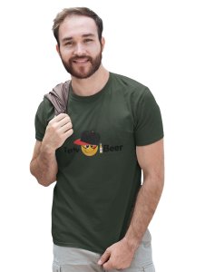 Alcoholic Emoji T-shirt (Green) - Clothes for Emoji Lovers - Suitable for Fun Events - Foremost Gifting Material for Your Friends and Close Ones