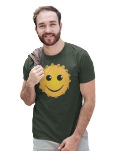 Smiley Face with Many Emoticons T-shirt (Green) - Clothes for Emoji Lovers - Suitable for Fun Events - Foremost Gifting Material for Your Friends and Close Ones