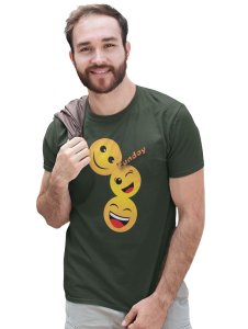 Triplets Emojis T-shirt (Green) - Clothes for Emoji Lovers -Foremost Gifting Material for Your Friends and Close Ones