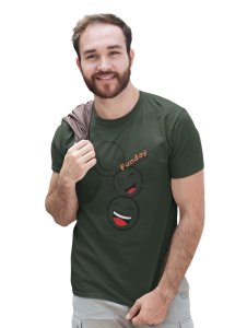 Triplets White Faced Emojis T-shirt (Green) - Clothes for Emoji Lovers -Foremost Gifting Material for Your Friends and Close Ones