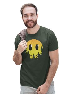 Dissappearing Emoji T-shirt (Green) - Clothes for Emoji Lovers -Foremost Gifting Material for Your Friends and Close Ones