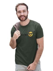 Sunday Look Emoji T-shirt (Green) - Clothes for Emoji Lovers -Foremost Gifting Material for Your Friends and Close Ones