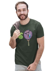 Strong Man in Violet Emoji T-shirt (Green) - Clothes for Emoji Lovers -Foremost Gifting Material for Your Friends and Close Ones